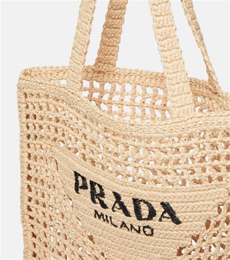 prada raffia small|prada raffia beach tote.